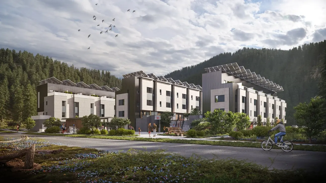 Ecoville Net Zero Energy Community, architectural rendering