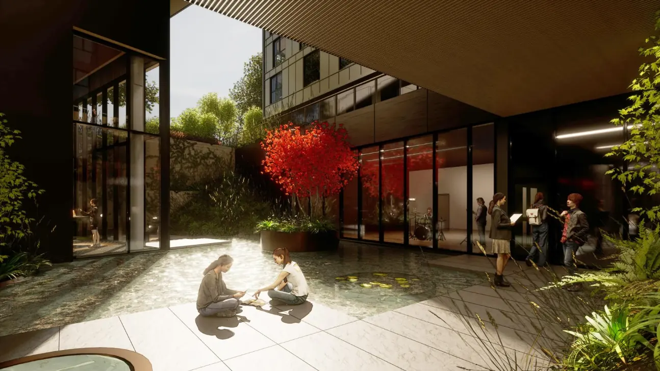 Menno Hall, architectural rendering
